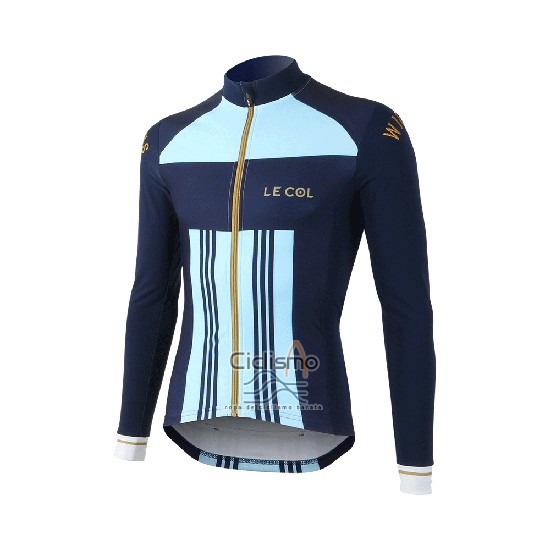 Lecol Ropa Ciclismo Culotte Largo 2019 Hombre Mangas Largas Azur Azul